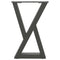 vidaXL Coffee Table Legs 2 pcs Anthracite 38x(42-43.3) cm Steel
