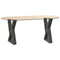vidaXL Coffee Table Legs 2 pcs Anthracite 38x(42-43.3) cm Steel