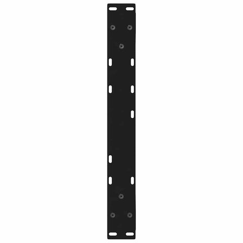 vidaXL Coffee Table Legs 2 pcs Black 50x(42-43.3) cm Steel