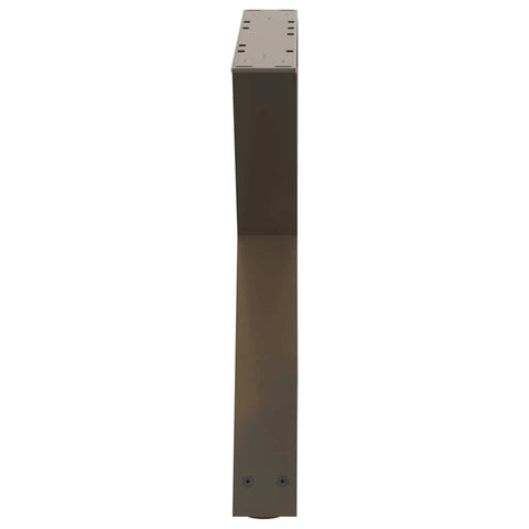 vidaXL Coffee Table Legs 2 pcs Natural Steel 60x(42-43.3) cm Steel