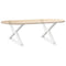 vidaXL Coffee Table Legs 2 pcs White 70x(42-43.3) cm Steel