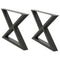 vidaXL Coffee Table Legs 2 pcs Anthracite 70x(42-43.3) cm Steel