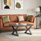 vidaXL Coffee Table Legs 2 pcs Anthracite 70x(42-43.3) cm Steel