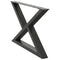 vidaXL Coffee Table Legs 2 pcs Anthracite 70x(42-43.3) cm Steel