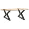 vidaXL Coffee Table Legs 2 pcs Anthracite 70x(42-43.3) cm Steel