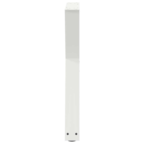 vidaXL Dining Table Legs 2 pcs White 50x(72-73.3) cm Steel