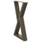vidaXL Dining Table Legs 2 pcs Natural Steel 50x(72-73.3) cm Steel