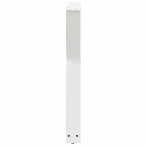 vidaXL Dining Table Legs 2 pcs White 60x(72-73.3) cm Steel