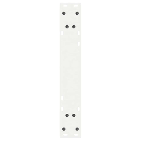 vidaXL Dining Table Legs 2 pcs White 60x(72-73.3) cm Steel