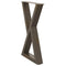 vidaXL Dining Table Legs 2 pcs Natural Steel 60x(72-73.3) cm Steel