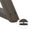 vidaXL Dining Table Legs 2 pcs Natural Steel 60x(72-73.3) cm Steel