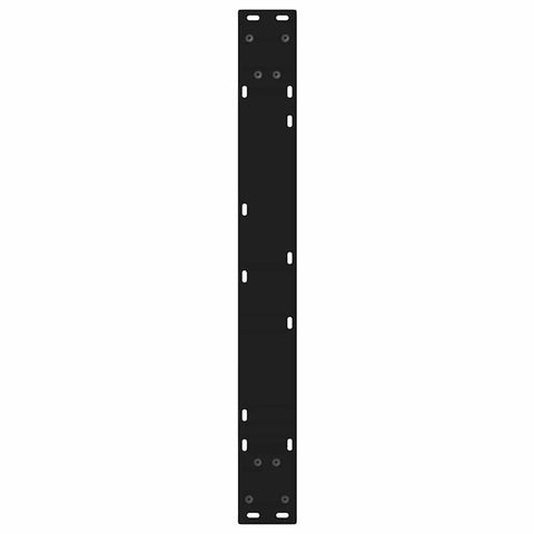 vidaXL Dining Table Legs 2 pcs Black 70x(72-73.3) cm Steel