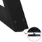 vidaXL Dining Table Legs 2 pcs Black 70x(72-73.3) cm Steel