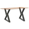 vidaXL Dining Table Legs 2 pcs Anthracite 70x(72-73.3) cm Steel
