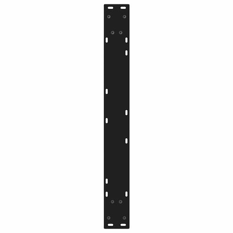 vidaXL Dining Table Legs 2 pcs Black 80x(72-73.3) cm Steel