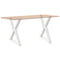 vidaXL Dining Table Legs 2 pcs White 80x(72-73.3) cm Steel