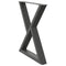 vidaXL Dining Table Legs 2 pcs Anthracite 80x(72-73.3) cm Steel