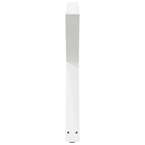 vidaXL Dining Table Legs 2 pcs White 90x(72-73.3) cm Steel