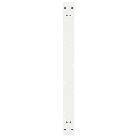 vidaXL Dining Table Legs 2 pcs White 90x(72-73.3) cm Steel