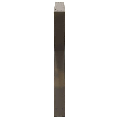 vidaXL Dining Table Legs 2 pcs Natural Steel 90x(72-73.3) cm Steel