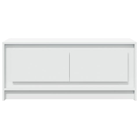 vidaXL Coffee Table with LED Lights White Engineered Wood