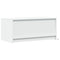 vidaXL Coffee Table with LED Lights White Engineered Wood