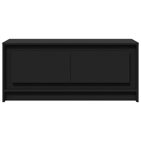 vidaXL Coffee Table with LED Lights Black Engineered Wood