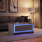 vidaXL Coffee Table with LED Lights Sonoma Oak Engineered Wood