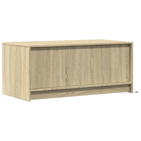 vidaXL Coffee Table with LED Lights Sonoma Oak Engineered Wood