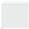 vidaXL Coffee Table with LED Lights White Engineered Wood