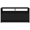 vidaXL Coffee Table with LED Lights Black Engineered Wood