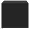 vidaXL Coffee Table with LED Lights Black Engineered Wood