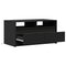 vidaXL Coffee Table with LED Lights Black Engineered Wood