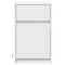vidaXL Bedside Cabinet with LED Lights White Engineered Wood