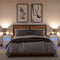 vidaXL Bedside Cabinets with LED Lights 2 pcs White Engineered Wood