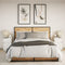 vidaXL Bedside Cabinets with LED Lights 2 pcs White Engineered Wood