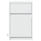 vidaXL Bedside Cabinets with LED Lights 2 pcs White Engineered Wood