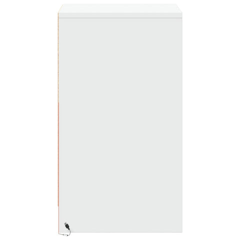 vidaXL Bedside Cabinets with LED Lights 2 pcs White Engineered Wood