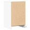 vidaXL Bedside Cabinets with LED Lights 2 pcs White Engineered Wood
