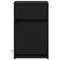 vidaXL Bedside Cabinet with LED Lights Black Engineered Wood