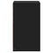 vidaXL Bedside Cabinet with LED Lights Black Engineered Wood
