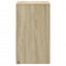 vidaXL Bedside Cabinet with LED Lights Sonoma Oak Engineered Wood