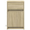 vidaXL Bedside Cabinets with LED Lights 2 pcs Sonoma Oak Engineered Wood