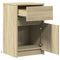 vidaXL Bedside Cabinets with LED Lights 2 pcs Sonoma Oak Engineered Wood
