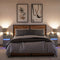 vidaXL Bedside Cabinets with LED Lights 2 pcs Concrete Grey Engineered Wood