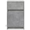 vidaXL Bedside Cabinets with LED Lights 2 pcs Concrete Grey Engineered Wood