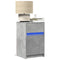 vidaXL Bedside Cabinets with LED Lights 2 pcs Concrete Grey Engineered Wood