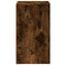 vidaXL Bedside Cabinet with LED Lights Smoked Oak Engineered Wood