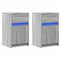 vidaXL Bedside Cabinets with LED Lights 2 pcs Grey Sonoma Engineered Wood