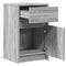 vidaXL Bedside Cabinets with LED Lights 2 pcs Grey Sonoma Engineered Wood